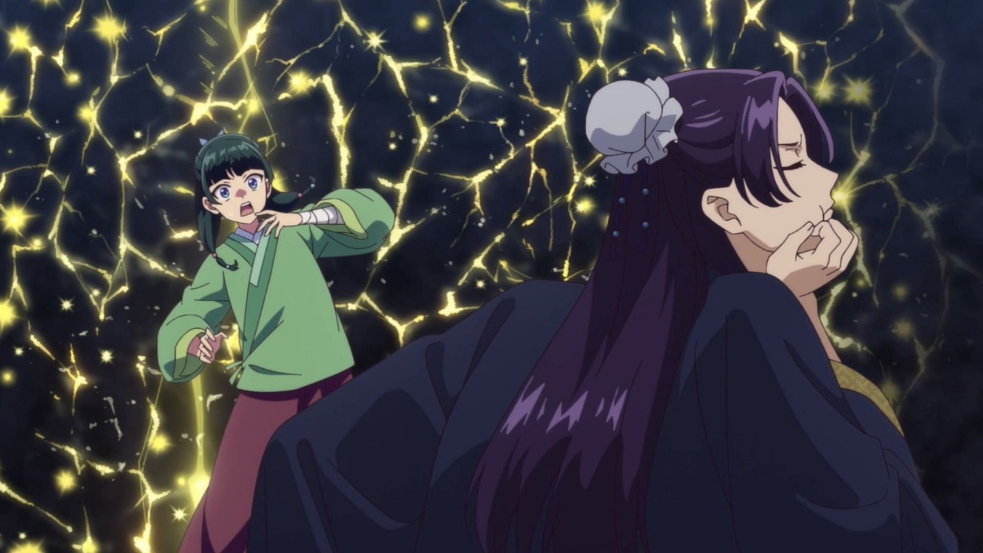 Jinshi and Maomao as seen in the anime (Image via TOHO Animation Studio and OLM)